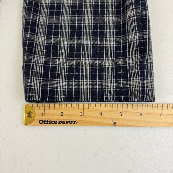 Banana Republic Factory Pants Womens 16 Sloan High Rise Blue White Check Career - Picture 12 of 12